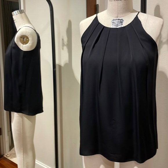 Milly Black Silk Halter Top size 0 - Picture 1 of 5